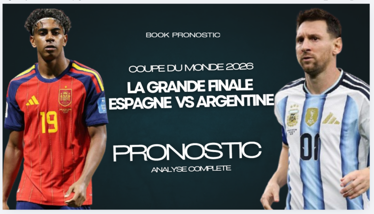 Pronostic Espagne vs Argentine finale du 19/07/2026 : Coupe du Monde, Analyse et Pari Safe